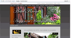 Desktop Screenshot of hotelkrone-auggen.de