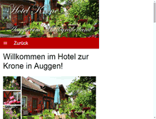 Tablet Screenshot of hotelkrone-auggen.de